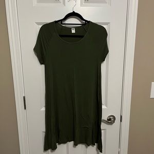 Olive Old Navy T-shirt Dress
